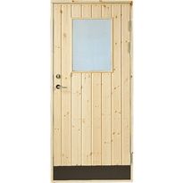 Varaston ovi Jabo 18° suora paneeli, lasi oikea 90x200cm 2-lasi