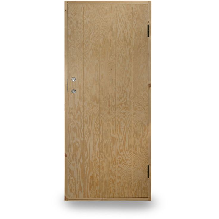 Kylmävaraston ovi Jabo Ljusdal 80x190cm oikea, käsittelemätön urajyrsitty vaneri