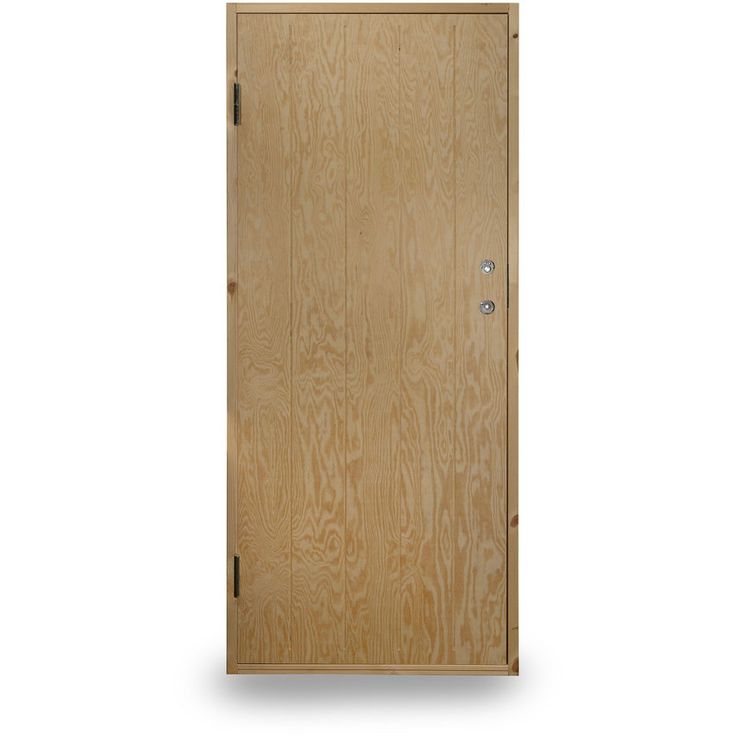 Kylmävaraston ovi Jabo Ljusdal 80x190cm vasen, käsittelemätön urajyrsitty vaneri