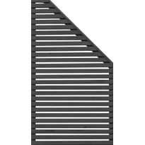 Aitaelementti JABO Horizont 4, 159x79cm, oikea, musta