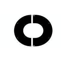 Peitelevy Jeremias, musta, ECO saunanpiipulle, 16-30 astetta
