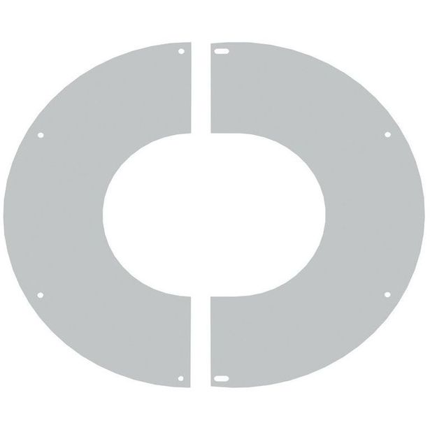 Sisäkaton peitelevy Jeremias, RST, 16-30 astetta, Ø180 mm