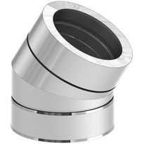 Piipun/hormin mutka Jeremias 30° Ø150 mm rst, Verkkokaupan poistotuote