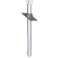 Savupiippu/takan piippu Jeremias 3m, Ø130mm, rst