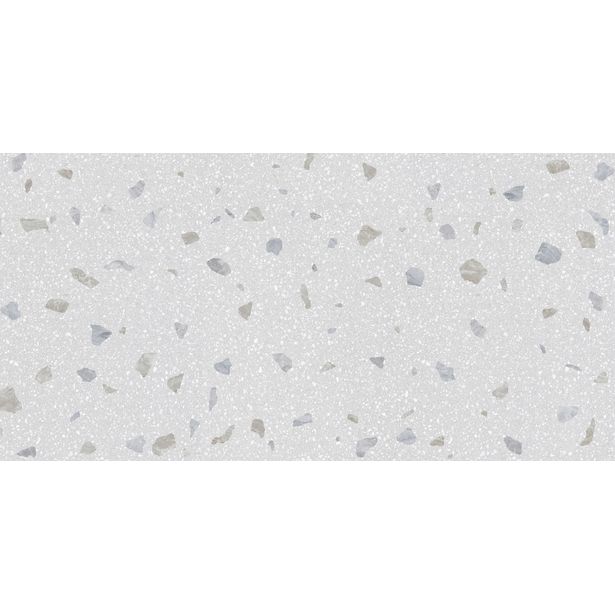 Seinälaatta GoldenTile Joy Terrazzo, 30x60cm, vaaleanharmaa
