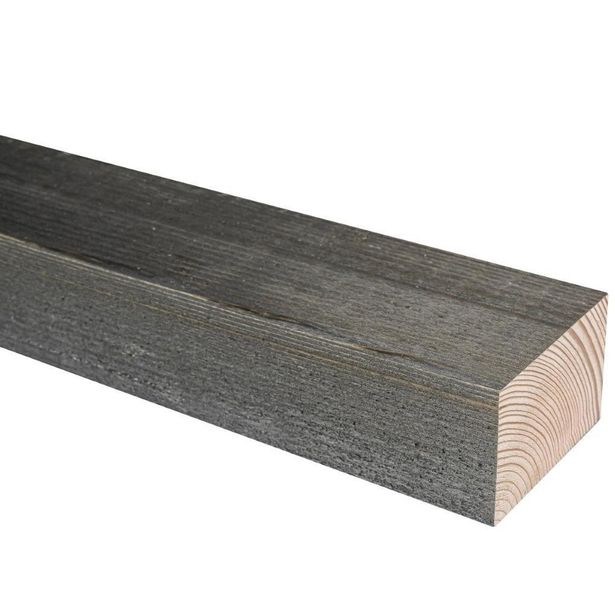 Mitallistettu puutavara JR-Wood, 48x73x4800mm, homesuojattu, musta