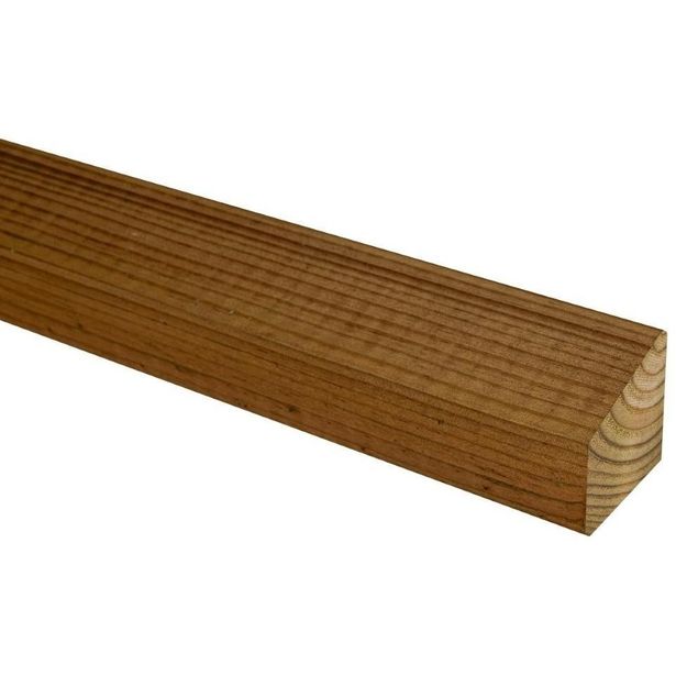 Kestopuinen säleikkörima JR-Wood, 42x42/28x4200mm, NTR AB, ruskea