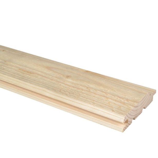 Ulkoverhouspaneeli JR-Wood UTV, 23x95x4500mm, puuvalmis, päätypontattu