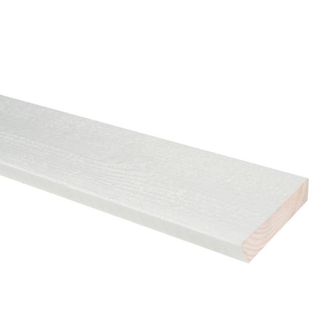 Tippalauta JR-Wood, 20x85/95x4200mm, pintamaalattu, valkoinen