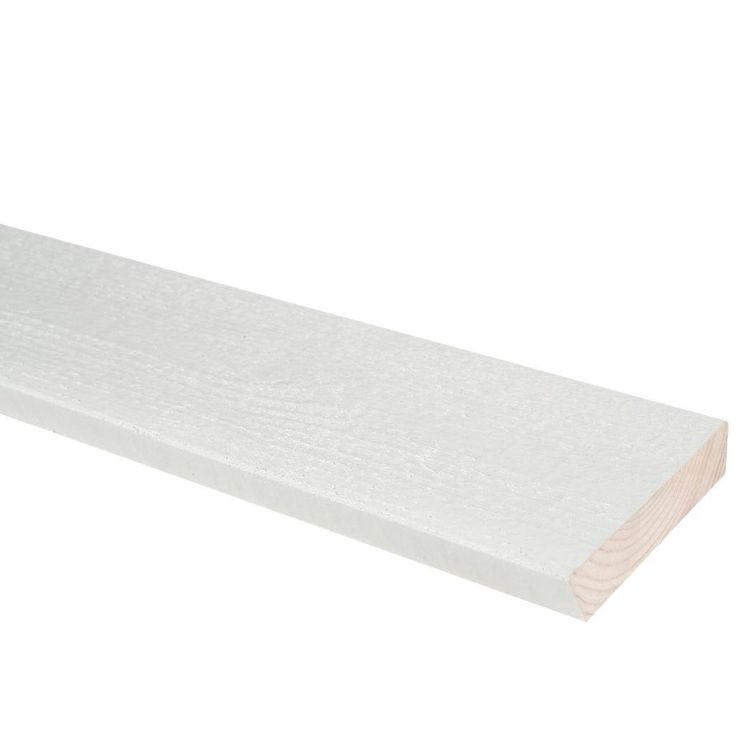 Tippalauta JR-Wood, 20x85/95x4200mm, pintamaalattu, valkoinen