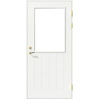 Parvekeovi Swedoor Balcony PO1894 W12 9x21 valkoinen kirkas lasi oikea/vasen
