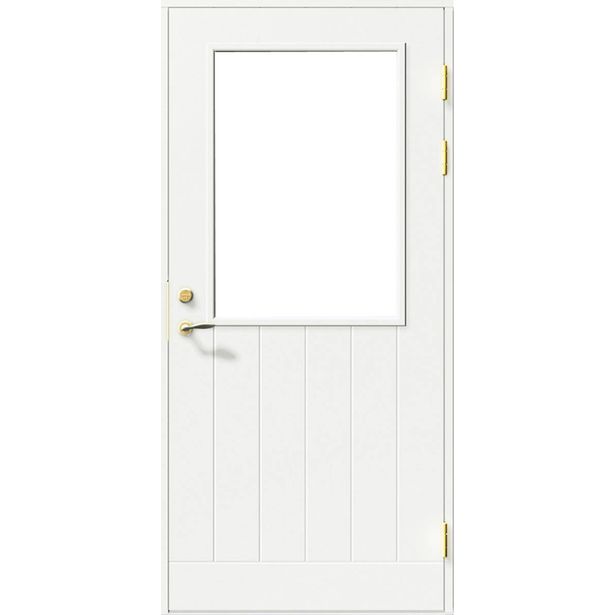 Parvekeovi Swedoor Balcony PO1894 W12 9x21 valkoinen kirkas lasi oikea/vasen