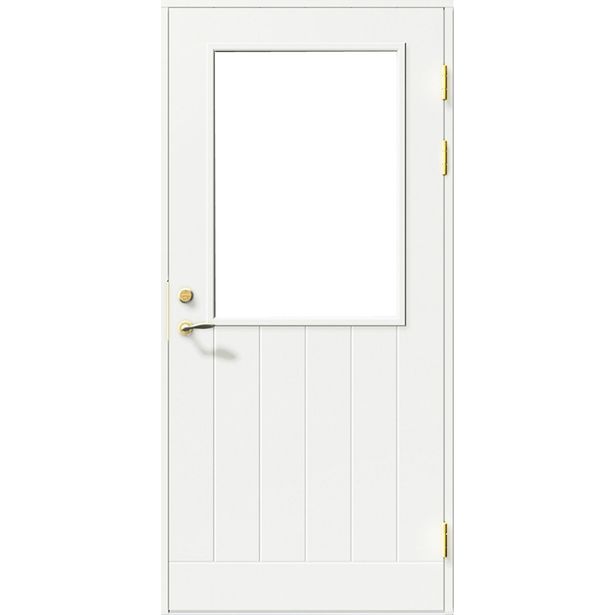 Parvekeovi Swedoor Balcony PO1894 W12, valkoinen, kirkas lasi