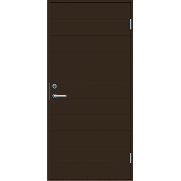 Ulko-ovi umpi Swedoor Basic B0070, tummanruskea