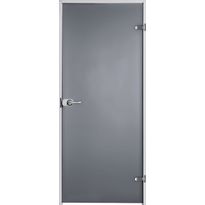 Kostean tilan ovi Swedoor Bath Harmaa+, satiinilasi, 8x21, RVK-karmi, Atlanta-painike