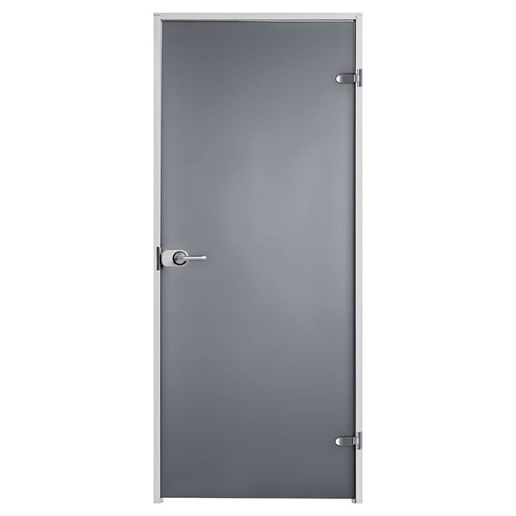 Kostean tilan ovi Swedoor Bath Harmaa+, satiinilasi, 8x21, RVK-karmi, Atlanta-painike