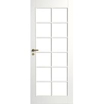 Väliovi Swedoor Craft 105, 10x21, massiivirakenne, valkoinen, kirkas lasi