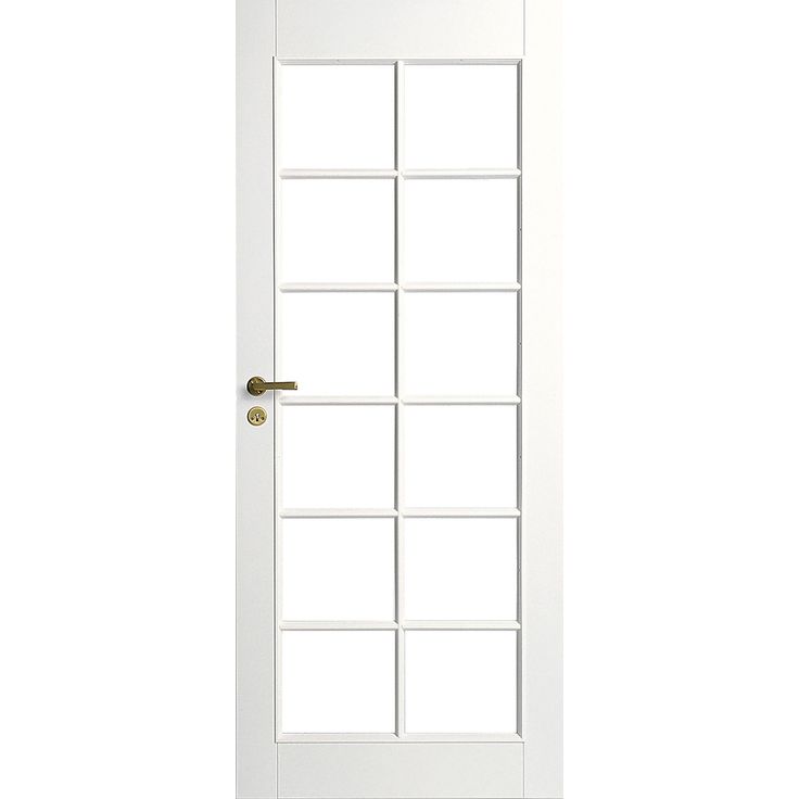 Väliovi Swedoor Craft 105, 9-10x21, massiivirakenne, valkoinen, kirkas lasi