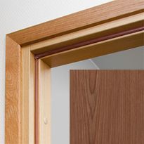 Karmi 605 viilutettu pähkinä tiivistetty 42x92mm messingin väriset saranat