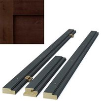 Karmi 606 kuultovärjätty pähkinä tiivistetty 42x92mm messingin väriset saranat