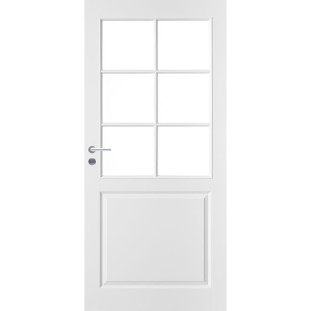 Väliovi Swedoor Style 2, 9-10x21, valkoinen, kirkas lasi