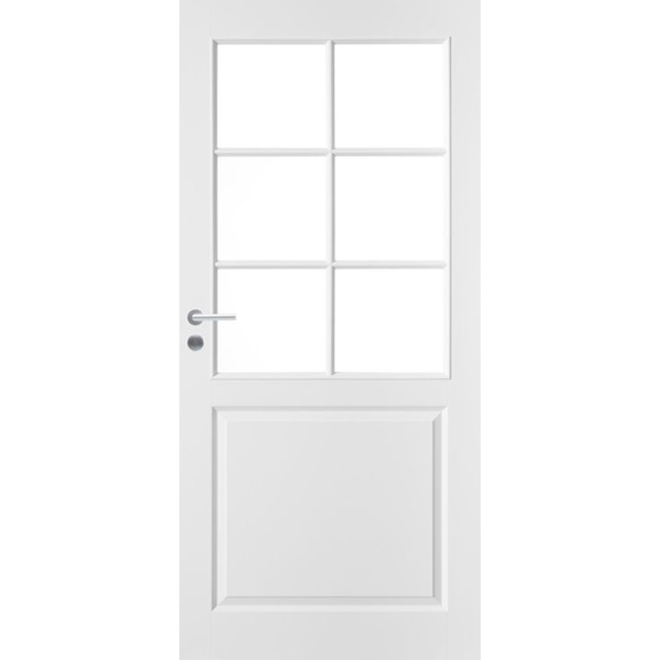 Väliovi Swedoor Style 2, 9-10x21, valkoinen, kirkas lasi