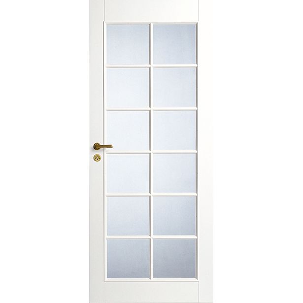 Väliovi Swedoor Style 20, 9-10x21, valkoinen, kirkas lasi