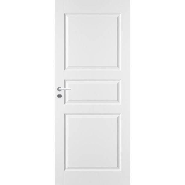 Kostean tilan ovi 3-peilinen Swedoor Bath 1RVK valkoinen, 8x21, Verkkokaupan poistotuote