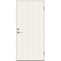 Ulko-ovi Swedoor Clever P-100, 9-10x21, maalattu valkoinen NCS S 0502-Y, karmi 105mm