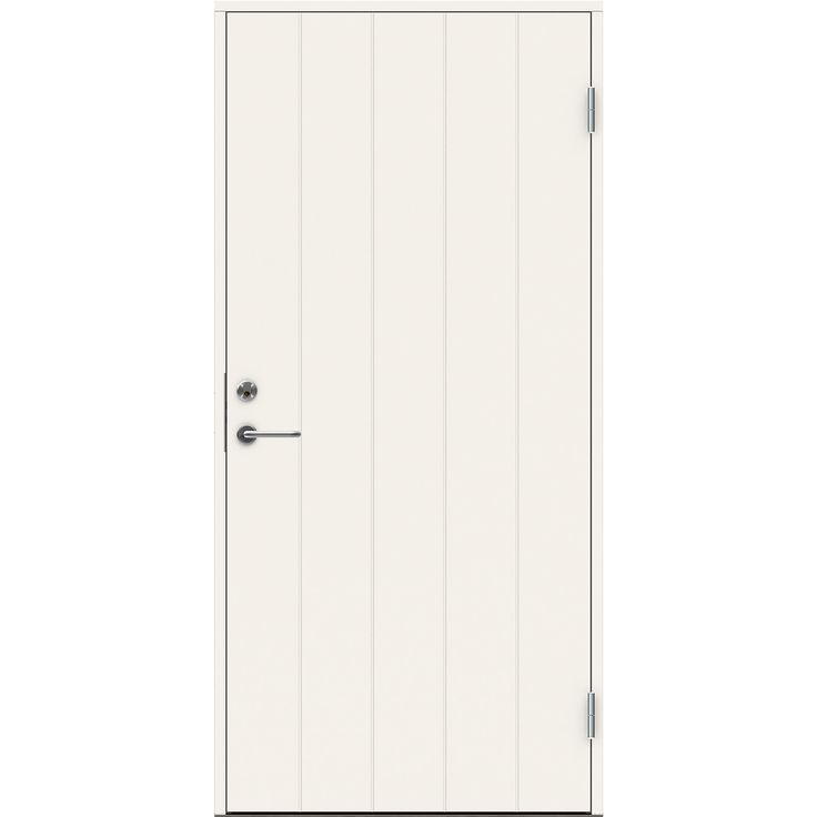 Ulko-ovi Swedoor Clever P-100, maalattu valkoinen NCS S 0502-Y, valkoinen karmi 105mm