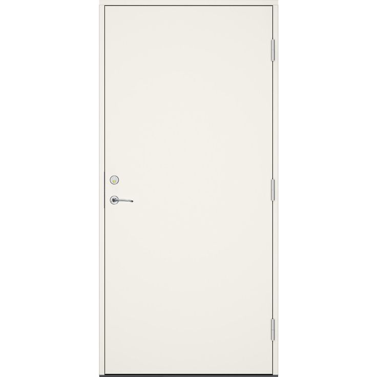 Ulko-ovi Swedoor Clever+ Muddus, maalattu valkoinen NCS S 0502-Y, valkoinen karmi 105mm
