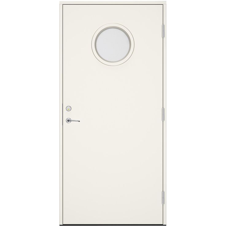 Ulko-ovi Swedoor Clever+ Sibbo, maalattu valkoinen NCS S 0502-Y, valkoinen karmi 105mm