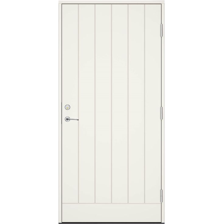 Ulko-ovi Swedoor Clever+ Koster, maalattu valkoinen NCS S 0502-Y, valkoinen karmi 105mm