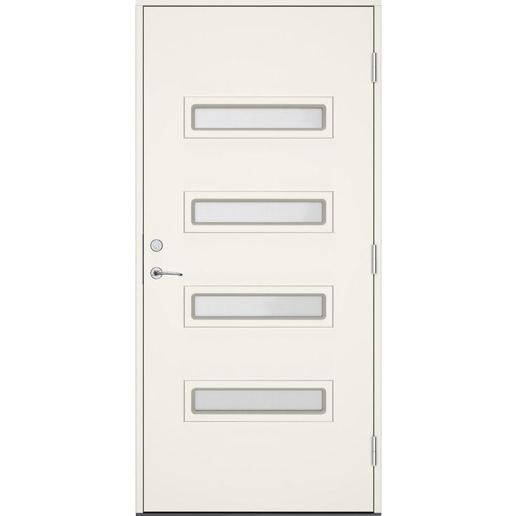 Ulko-ovi Swedoor Clever+ Rago, maalattu valkoinen NCS S 0502-Y, valkoinen karmi 105mm