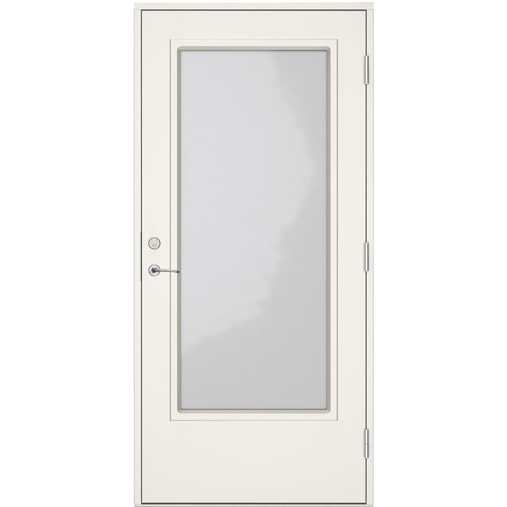 Ulko-ovi Swedoor Clever+ Reisa, maalattu valkoinen NCS S 0502-Y, valkoinen karmi 105mm