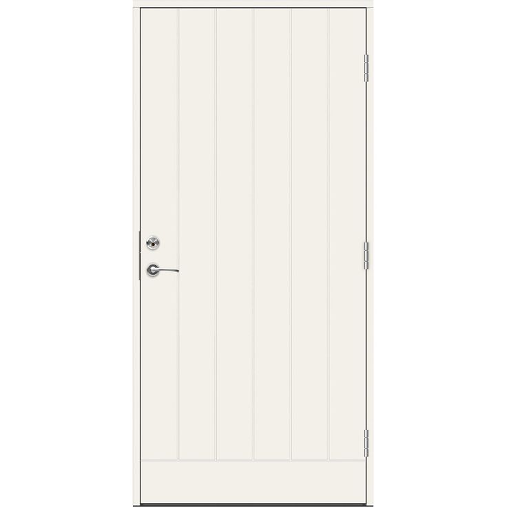 Ulko-ovi Swedoor Advance Visby, maalattu valkoinen NCS S 0502-Y, valkoinen karmi 105mm