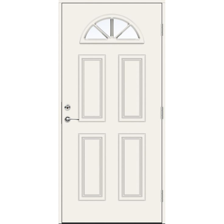 Ulko-ovi Swedoor Advance Clementi, maalattu valkoinen NCS S 0502-Y, valkoinen karmi 105mm 