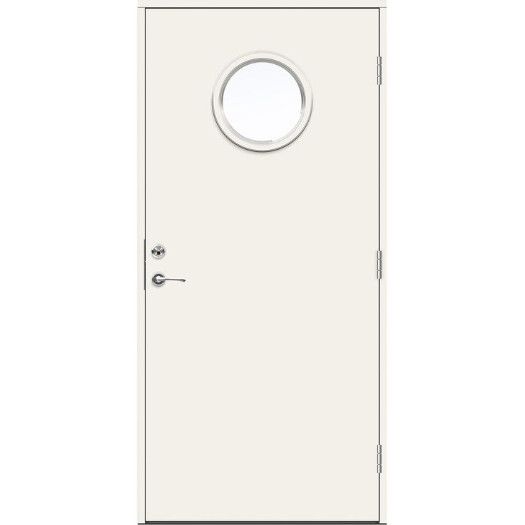Ulko-ovi Swedoor Advance Molde, maalattu valkoinen NCS S 0502-Y, valkoinen karmi 105mm