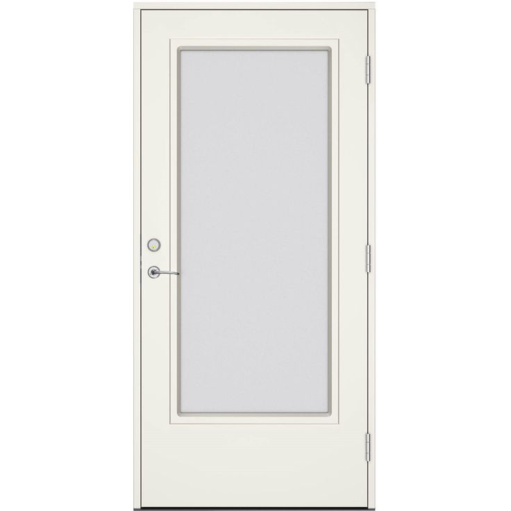 Terassiovi Swedoor Vision Lumina W18, maalattu valkoinen NCS S 0502-Y, valkoinen karmi 105mm