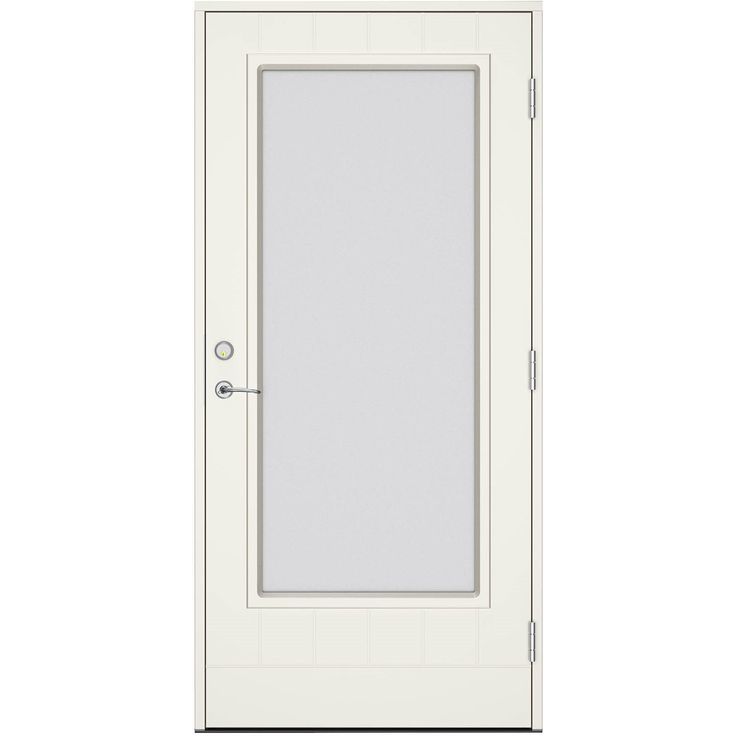 Terassiovi Swedoor Vision Solara W18, maalattu valkoinen NCS S 0502-Y, valkoinen karmi 105mm