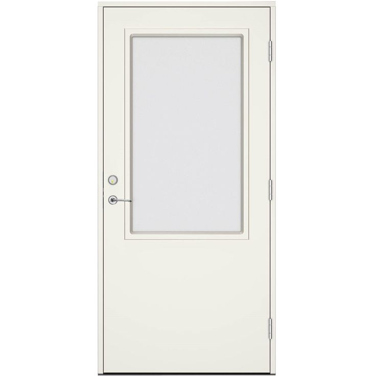 Terassiovi Swedoor Vision Alba W14, maalattu valkoinen NCS S 0502-Y, valkoinen karmi 105mm