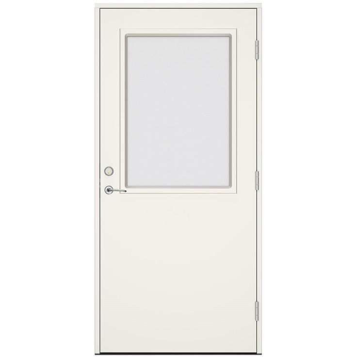 Terassiovi Swedoor Vision Aurora W12, maalattu valkoinen NCS S 0502-Y, valkoinen karmi 105mm