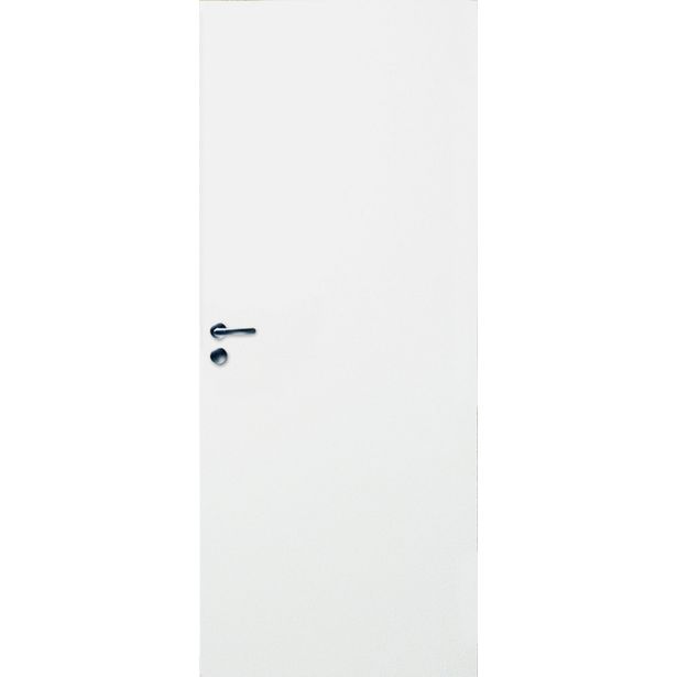 Laakaovi sileä Swedoor Easy 201, valkoinen, 7x20, sis. WC-painike, Verkkokaupan poistotuote