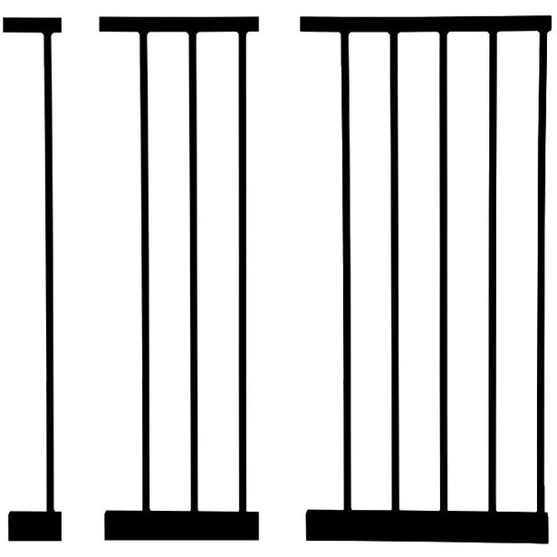 Jatkopala matalaan lemmikkiporttiin Top Safe 21cm musta