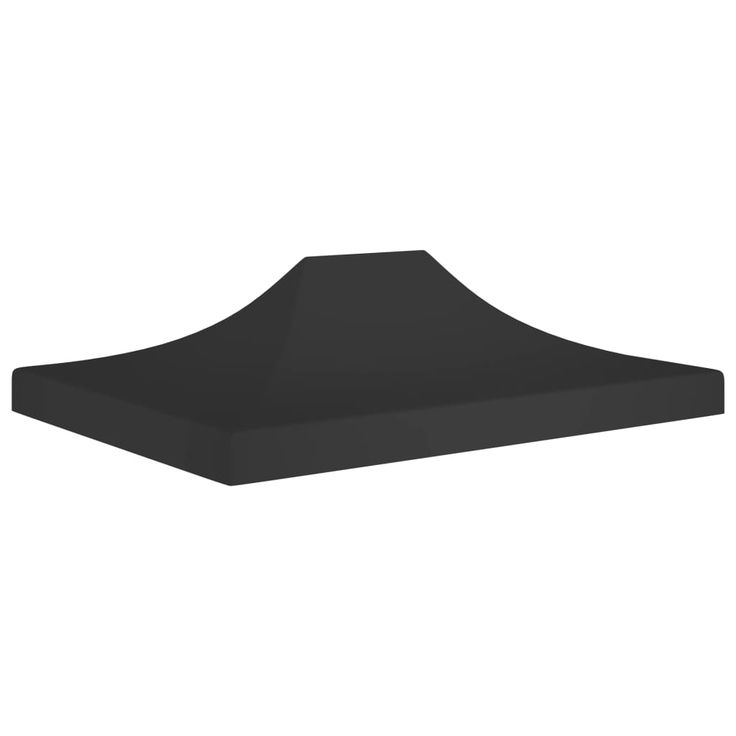 Juhlateltan katto 4 5x3 m musta 270 g neliömetri