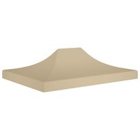 Juhlateltan katto 4x3 m beige 270 g/m²