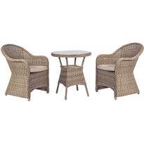 Puutarharyhmä Home4You TOSCANA, 2 tuolia, beige
