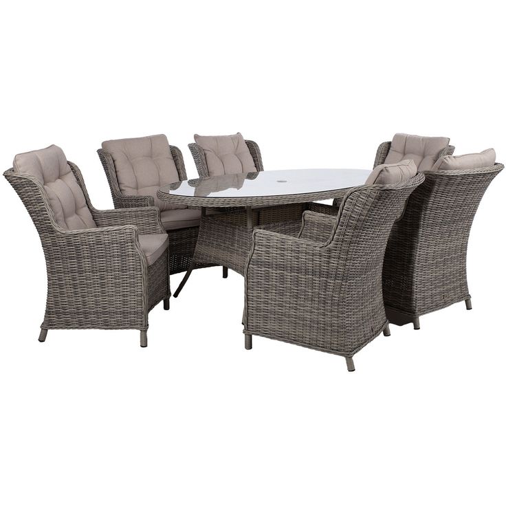 Garden furniture set TRENTO table and 6 chairs