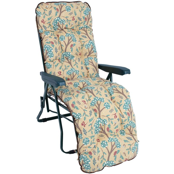 Deck chair BADEN-BADEN beige pad