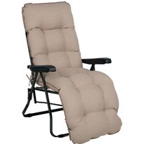 Terassituoli Home4You BADEN-BADEN beige pehmusteella, vihreä